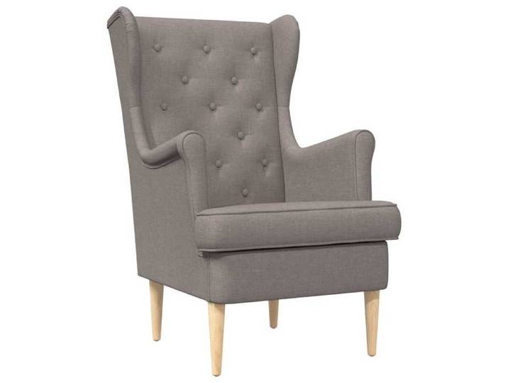 Chaise intérieure moderne Fauteuil Taupe Tissu(7596）