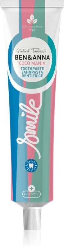 BEN&ANNA Toothpaste Coco Mania dentifrice naturel 75 ml