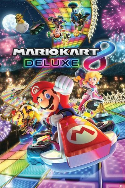 Hole in the Wall Mario Kart Maxi Poster-Mario Kart 8 Deluxe (Diversen) Nieuw