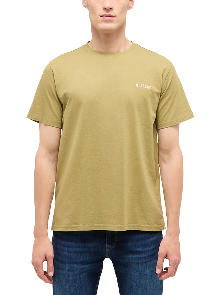 Mustang Shirt "Austin" in Khaki - L