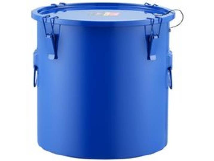 VEVOR Frittierfetteimer Ölentsorgungsbehälter, 30 L Frittieröleimer aus Karbonstahl mit Rostfreier Beschichtung, Öltransportbehälter mit Deckel, Filterbeutel zum Filtern von Heißem Speiseöl, Blau