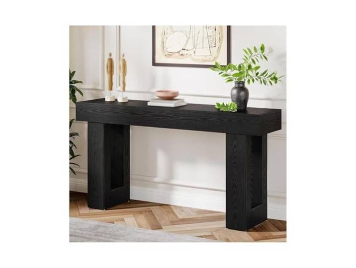 DFHS46JK Schmaler Tisch 63-Zoll-Konsolentisch, schmaler Eingangstisch für kleine Räume(Schwarz)