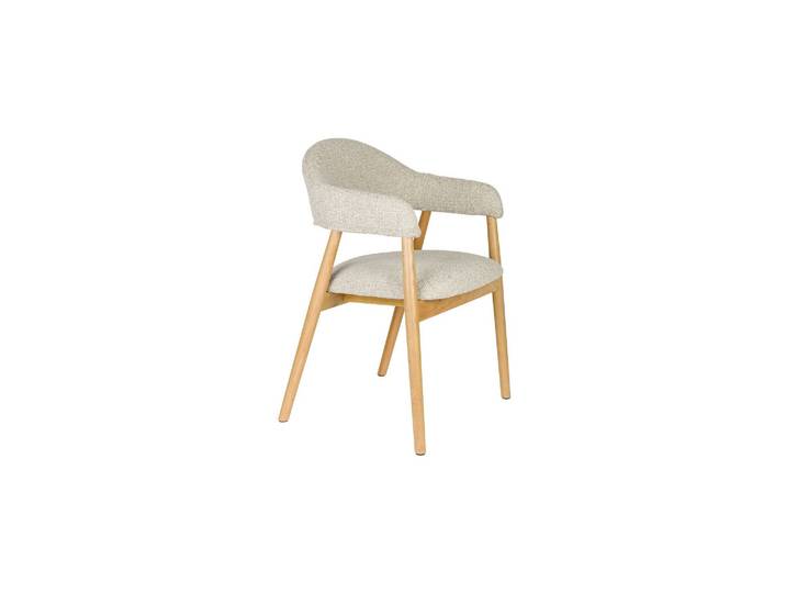 Fauteuil en tissu marron clair Indy