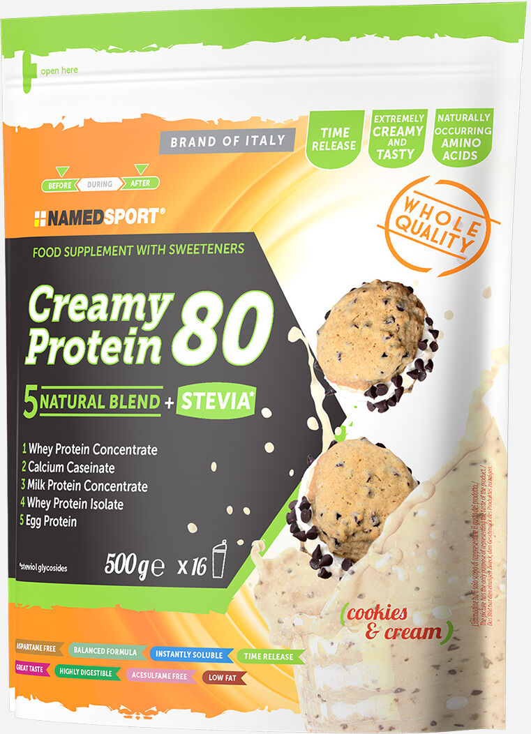 NAMED SPORT Creamy Protein 500g - Alimento Proteico - Arancione UNICA