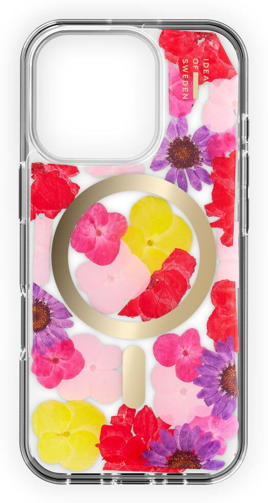 iPhone 16 Pro iDeal Of Sweden Clear Cover - MagSafe Kompatibel - Tropical Floral