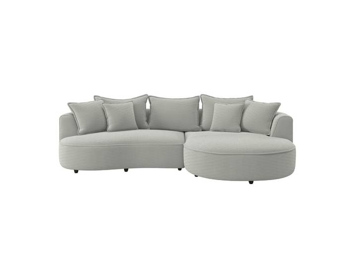 Ecksofa Levi mit Kissen Jadegrün 287x168 cm