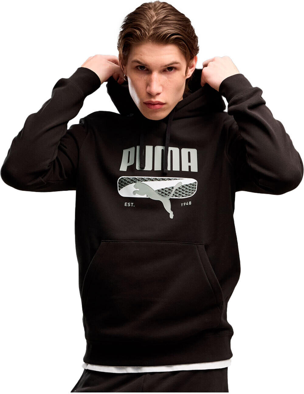 puma sport sudadera hombre Negro (XXL)