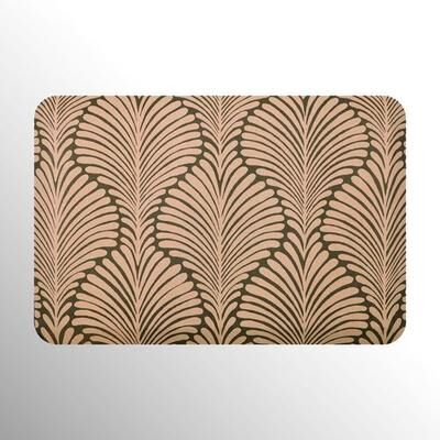 Bungalow Dba Matterly Palm Fronds Sole Comfort Anti Fatigue Rectangle Mat 32 x 22, 32 x 22, Olive