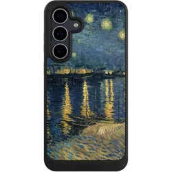 Nivocase Hülle für Samsung Galaxy S25 FE Handyhülle NIVOcore Case Schwarz Kunst Malerei (Samsung Galaxy S25 FE), Smartphone Hülle, Schwarz