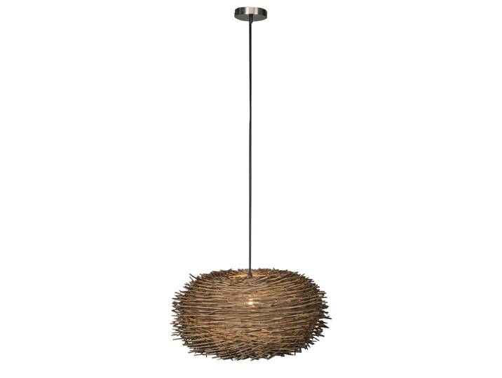Suspension rustique en rotin brun - Hatch 45
