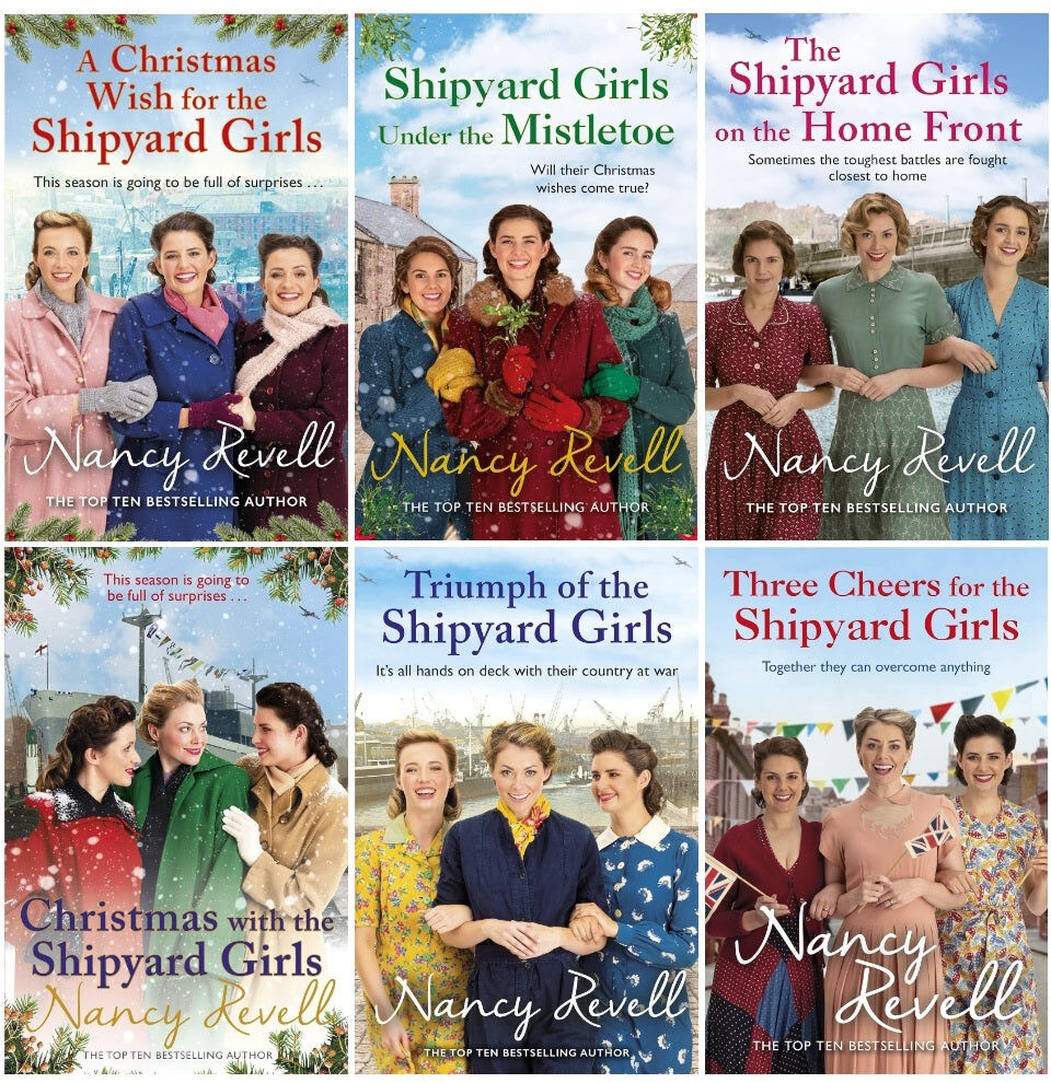 Arrow Nancy Revell The Shipyard Girls Series 6 Books Collection Set Vols 7-12 (Christmas with the Shipyard Girls + MORE)