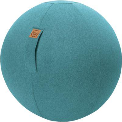 Sitzball FELT, Filzimitat 100% Polyester, waschbar, reißfest, Trageschlaufe, aquarius