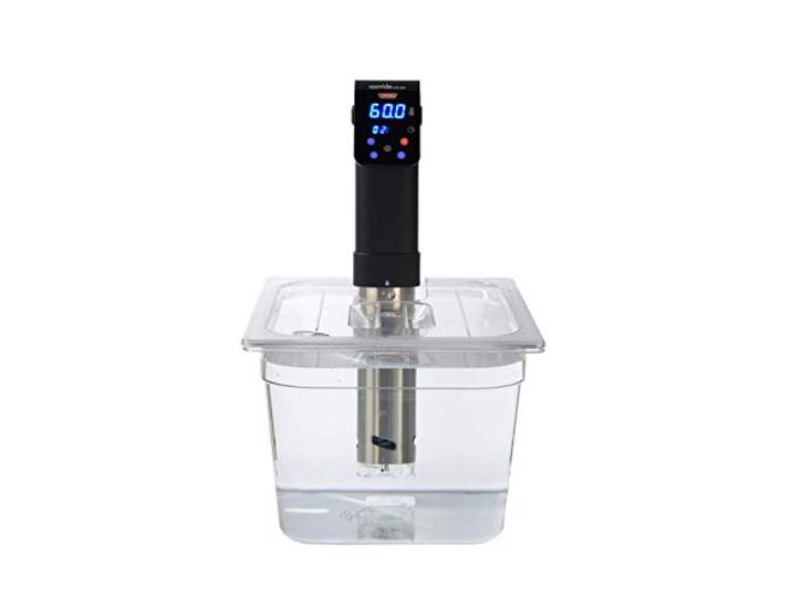 SousVideTools SVT-PS11GN-IVIDE Récipient Transparent en Polycarbonate avec Couvercle Découpé sur Mesure pour Cuiseur sous Vide Ivide sans Bpa\, Antiadhésif\, Passe Au Lave-Vaisselle 11\,6 L