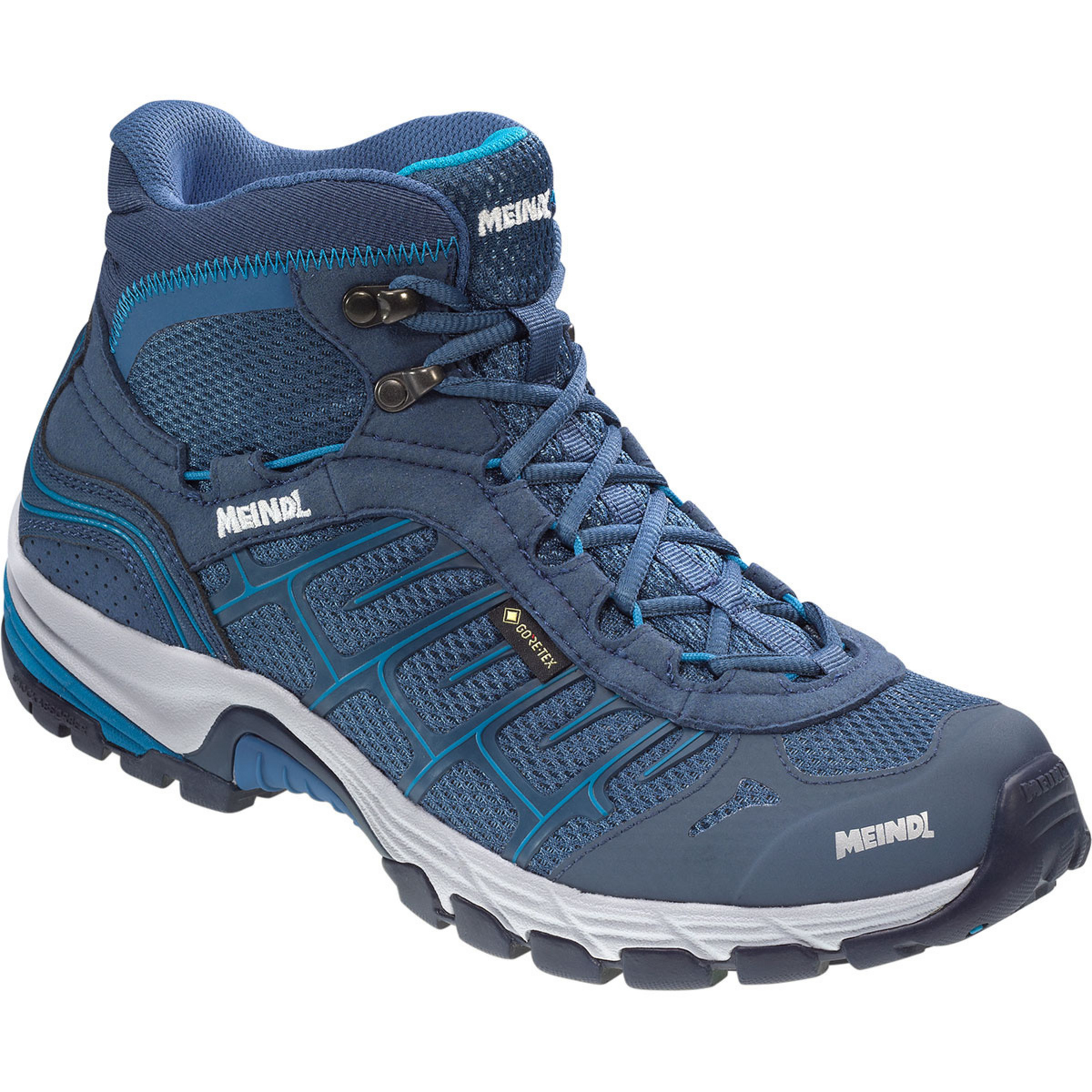 Meindl Quebec Mid GTX Damen Wanderschuhe blau Größe 39.5 Trekking Wasserdicht