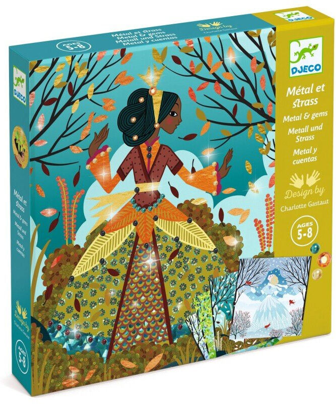 Coffret Métal et Strass Des robes couleur du temps - Djeco