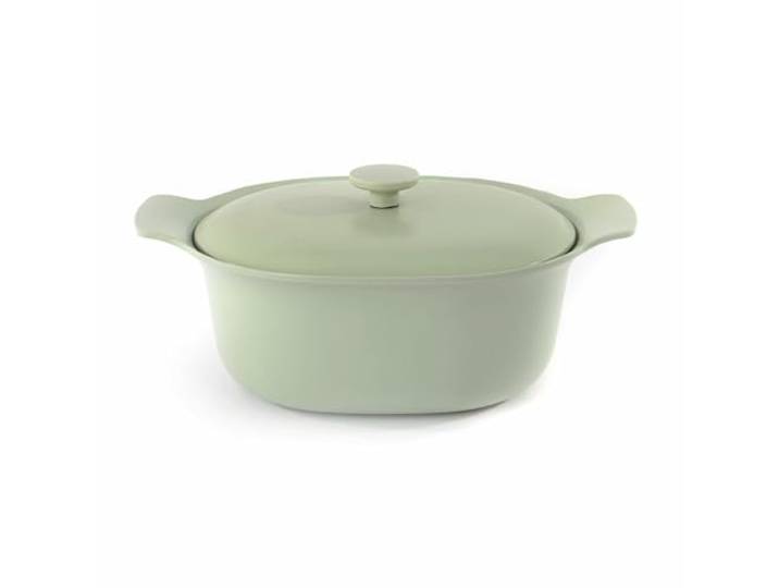 BergHOFF Ron Gusseisen emailliert oval Kasserolle, Deckel grün