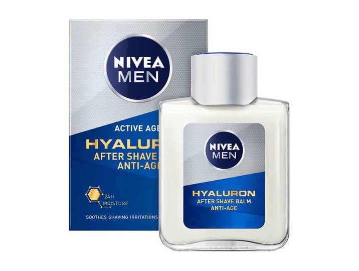 NIVEA MEN Anti-Age Hyaluronzuur Aftershave Balsem - Aftershave Balm met Hydraterende werking - 100 ml
