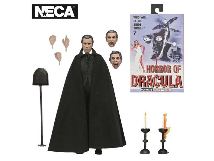 NECA Toys Horror Of Dracula (1958) - Ultimate Count Dracula 7 Figure d'action originale Anime poupée Collection cadeau Figura Statue
