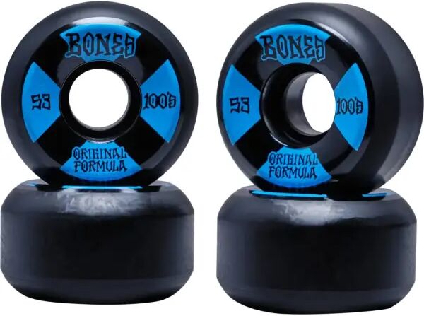 Skateboard Rollen Bones 100's OG Formula V5 4 Stk. (53mm - Schwarz/Blau)