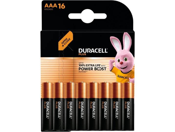 Duracell Plus - Alkaline Batterijen - 48mm x 11mm x 10mm - Goud