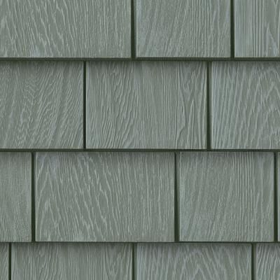 Grayne 5 Inch White Cedar Shingle Vinyl Siding (1/2 Square) 404 Ridge Moss