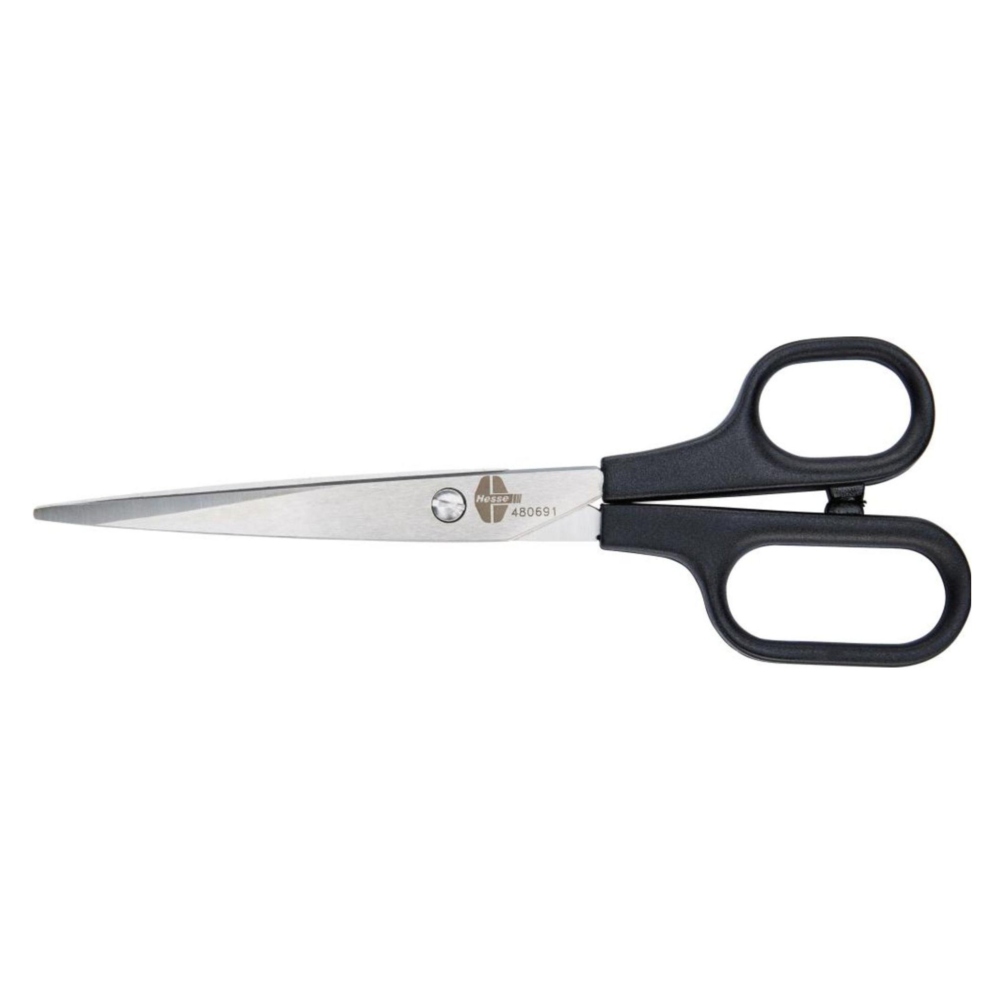 Magni Hesse Papierschere P219N (Griffe schwarz Kunststoff Nylon, Schnabellänge: 113mm) 480691 (21 cm) (4030884806913)
