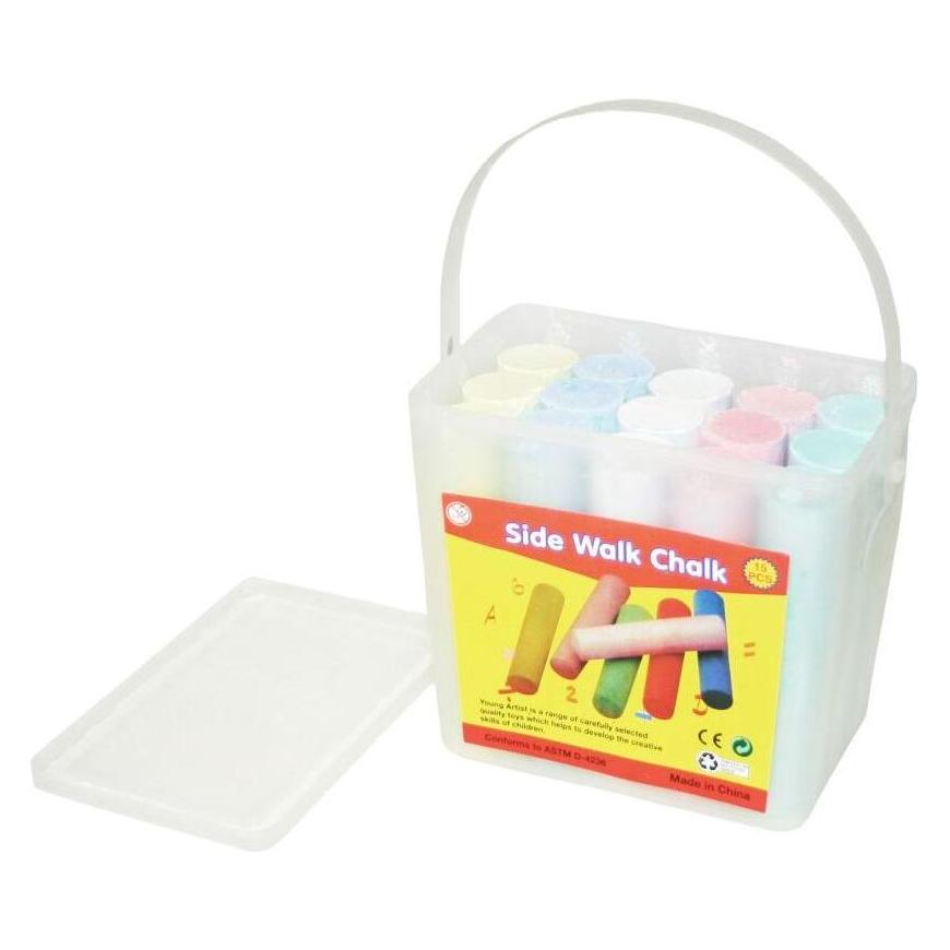 Eduplay Strassenmalkreide, 15er-Set im Trageeimer (15x) (130115)