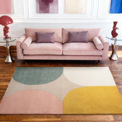 Wollteppich TED BAKER "Cecil", bunt, B:200cm H:17mm L:290cm, Wolle, Teppiche, Wolle, Naturteppich, Handgemacht, Wohnzimmer, Schlafzimmer, bunt