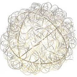 Konstsmide 3513-303 LED-Silhouette Kugel EEK G (A - G) Warmweiß LED Silber