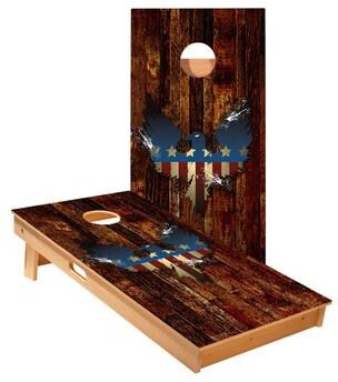 Skip's Garage USA Eagle Cornhole Boards