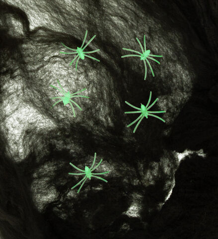Spinnennetz "Glow in the Dark", schwarz