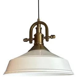 Bamyum Asletl Vintage Metall Weiß Pendelleuchte