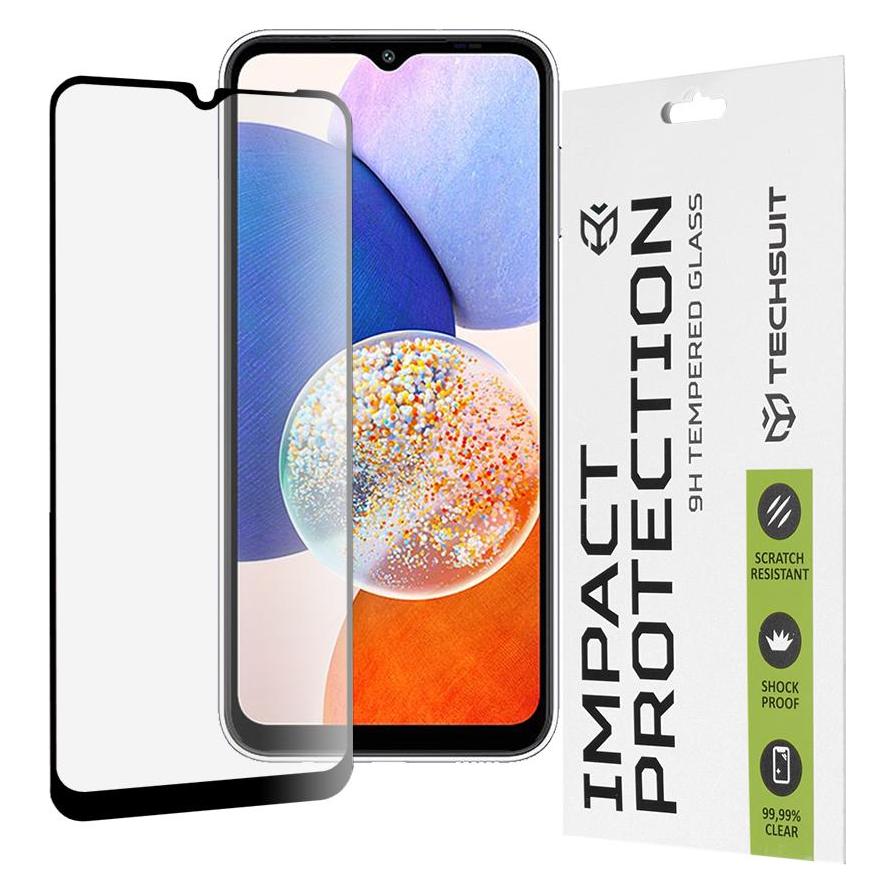 Techsuit - 111D Full Cover / Full Glue Glass - Samsung Galaxy A14 4G / A14 5G - Black (Samsung Galaxy A14, Samsung Galaxy A14 5G) (56341864)