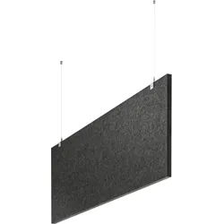 baffel-Set - Deckenträger Farbe: anthrazit, Größe: 200x25x2,5cm