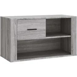 vidaXL Schuhschrank Grau Sonoma 80x35x45 cm Holzwerkstoff