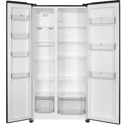 Continental Edison Side-by-Side-Kühlschrank – 442 l – absolut kein Frost – Schwarz – Klasse E, Food Center, Schwarz
