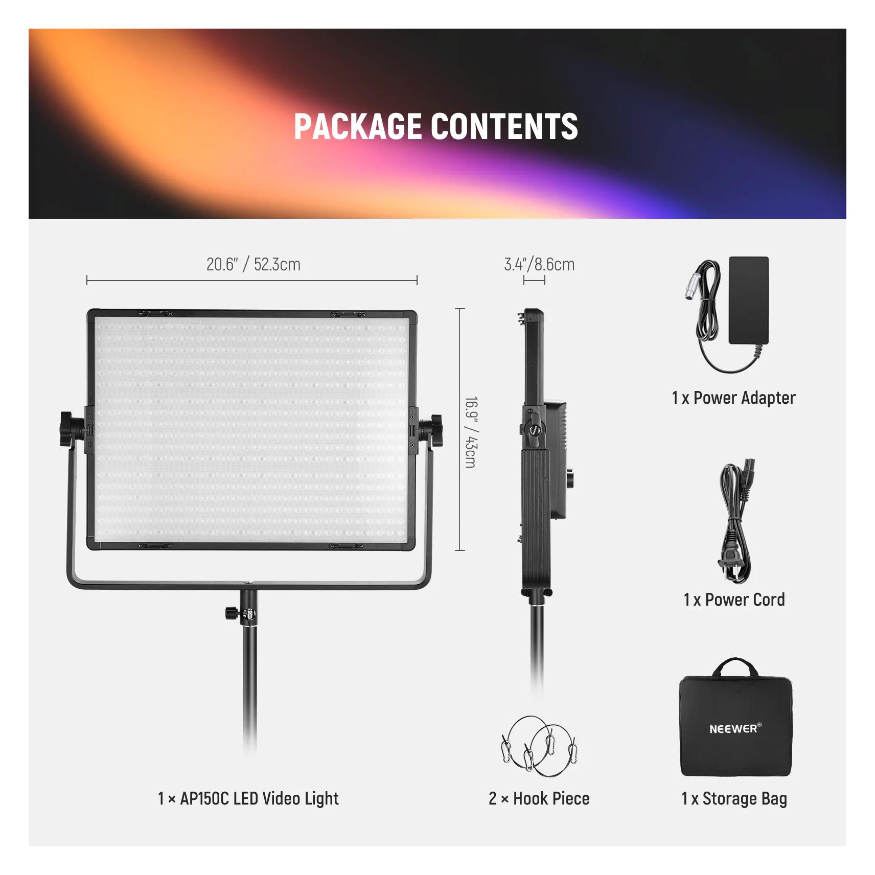 Neewer AP150C 150W RGB Video Light (Videoleuchte) (10104923)