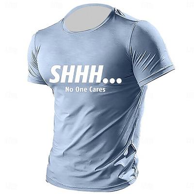 Herrliches Grafik T-Shirt SHHH... Es interessiert niemanden Sarkastischer Humor Kurzarm