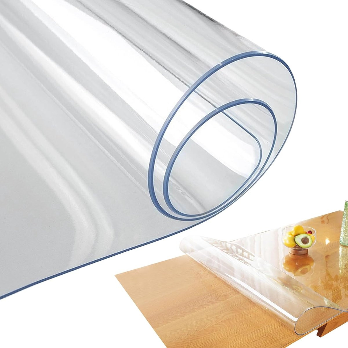 Transparante Mat Bureau Onderlegger - Hittebestendig PVC Tafelbeschermer - 50 x 90 cm - Mat