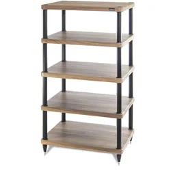 Solidsteel S3-5 HiFi Audio Rack Walnut