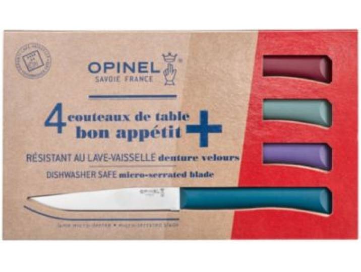 Opinel - Couteau À Steak Bon Appétit + Glam 4 Couteaux De Table