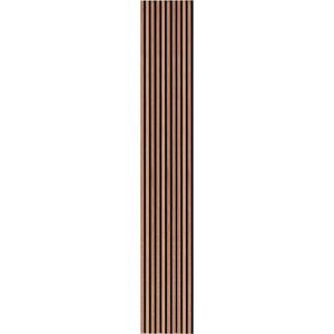 NL-Panels Akustikpaneel Walnuss, 270 x 40 x 2,1 cm, mit schwarzem Filz, , Stück