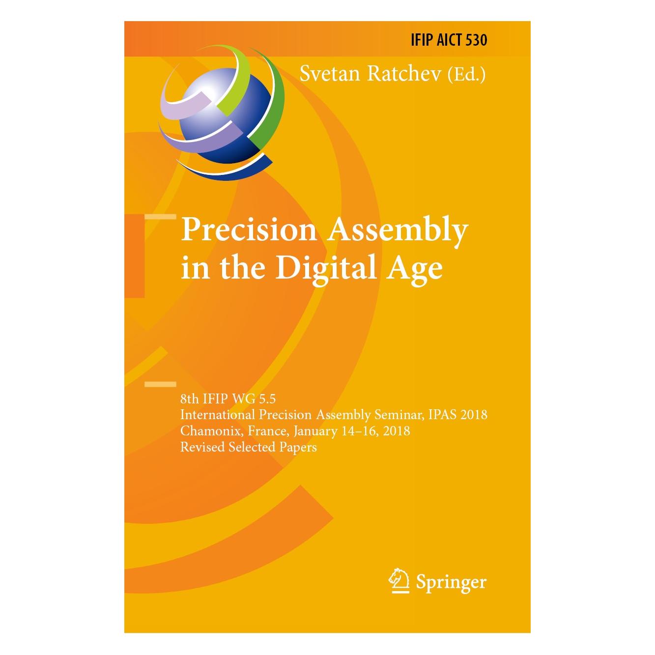 Springer Smart Technologies for Precision Assemb (Englisch, Hardcover, Svetan Ratchev) (9783030059309)