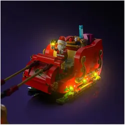 Light my bricks LMB 2.0 LED Licht Set für LEGO 40499 Schlitten des Weihnachtsmanns