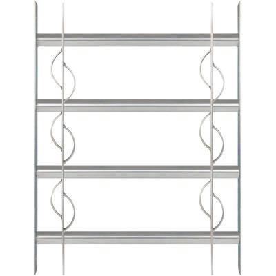 Fensterschutzgitter ALBERTS "Secorino Style", silber (silberfarben), H:60cm, Stahl, Schutzgitter, Breite ausziehbar 50-65 cm, versch. Höhen