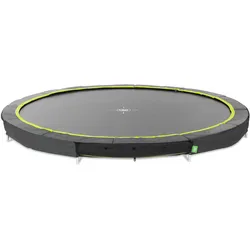EXIT Silhouette sports Bodentrampolin ø427cm - schwarz