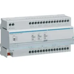 Hager TXM632C Rollladen-/Jalousieaktor 12-fach KNX easy, 230V
