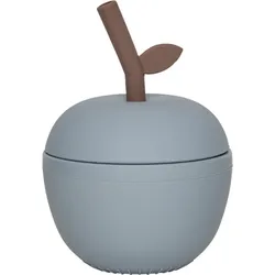 Apple Trinkbecher mit Strohhalm 250 ml, blau