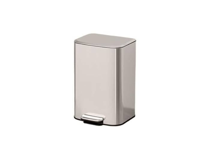 FHDsertW Hochschule Überdachter Mülleimer, Badezimmer, Küche(Silver)