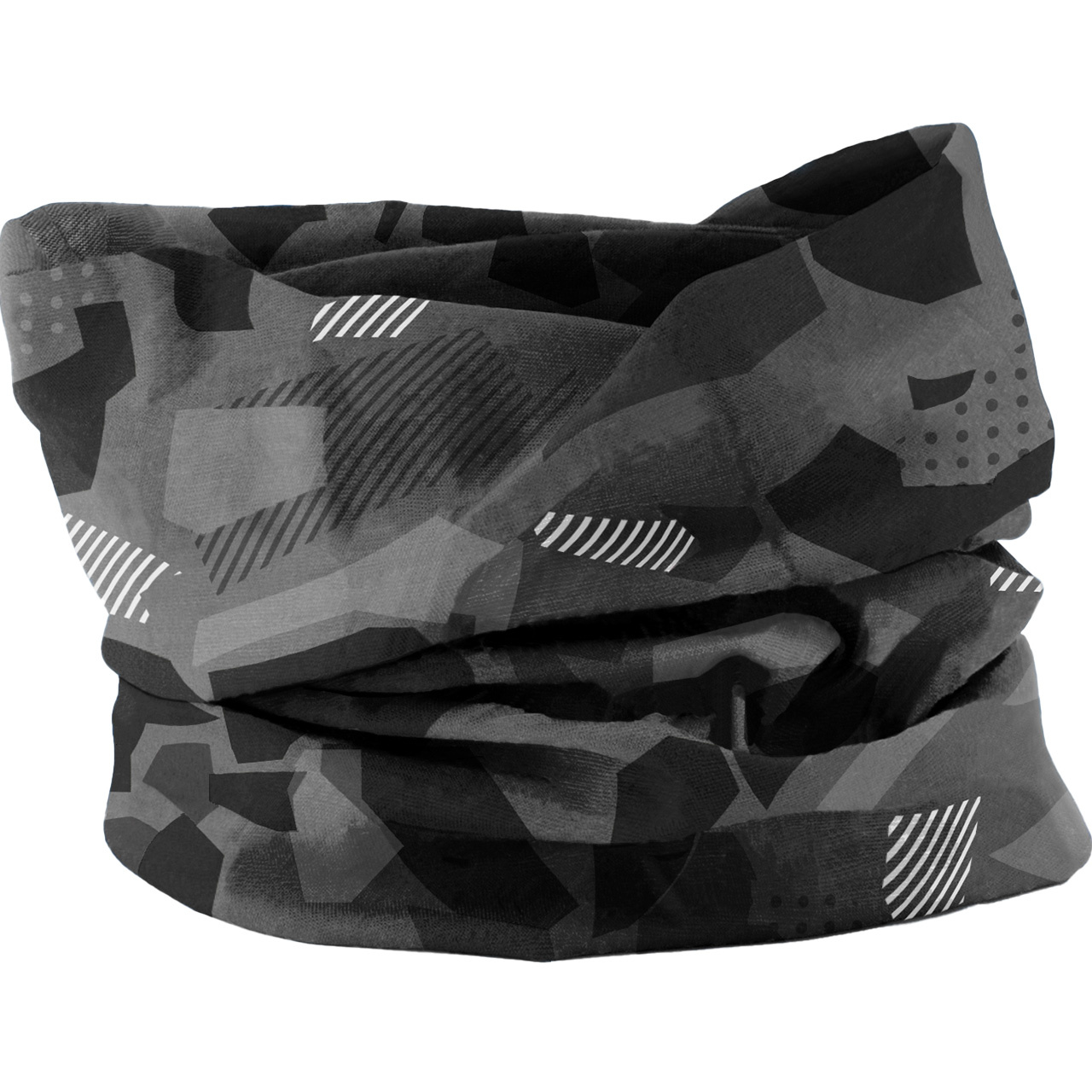 Shred RECYCLED NECKWARMER shades of grey